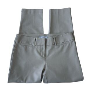 Loft The Riviera Dress Pant Tan Khaki Cropped Marisa Fit Cotton Blend Size 4 NEW